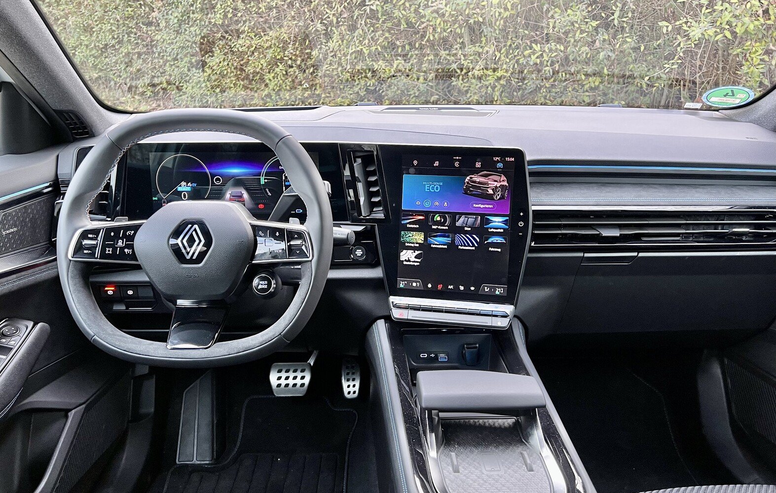 UPSCREEN Kratzschutz klare Schutzfolie(für Renault Austral E.-Tech Hybride  Virtual Cockpit 12,3)