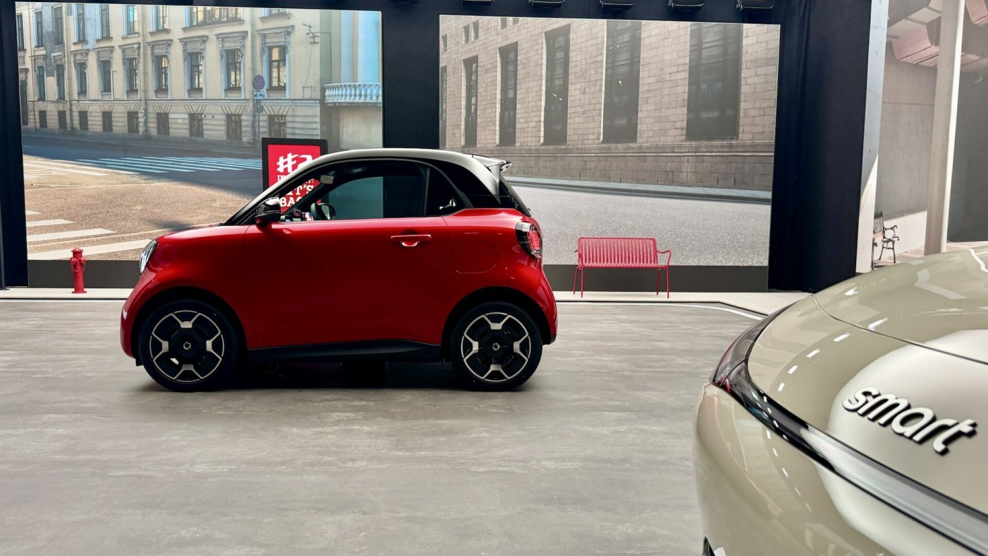 Die Form des Smart #2 entstand im Design von Mercedes-Benz.